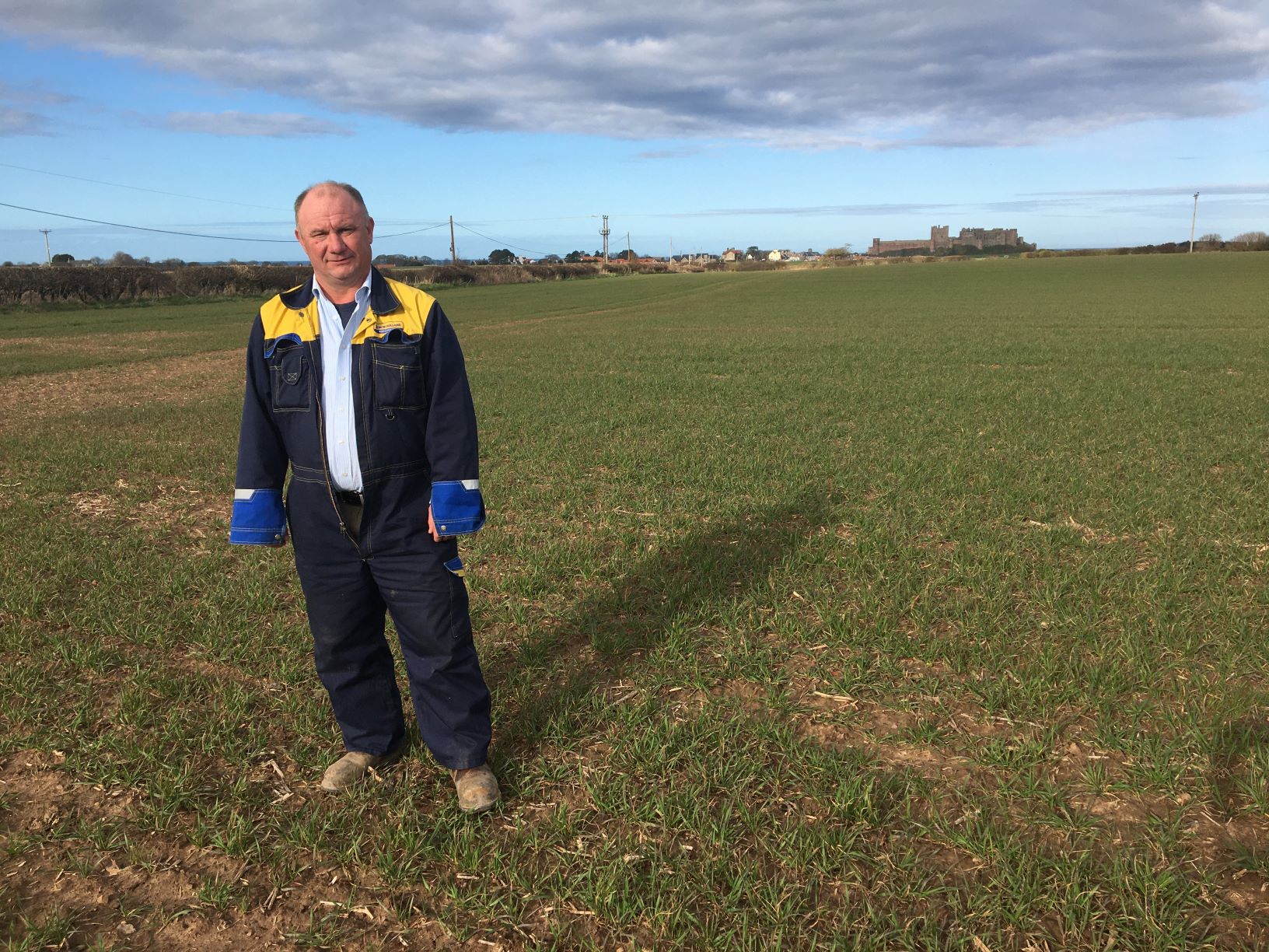 Chathill Monitor Farmer Pip Robson standing in field